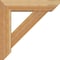 Ekena Millwork Traditional Slat Rough Sawn Bracket w/ Offset Brace, Western Red Cedar, 6"W x 22"D x 22"H BKT0604X22X22TRA06RWR - alternate 3